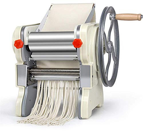 Máquina para hacer pasta fresca, máquina manual para hacer pasta de acero inoxidable, para hacer fettuccine de espaguetis frescos