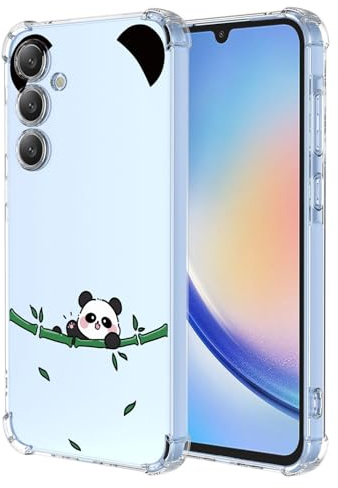 BORYA Case for Samsung Galaxy A55 5G, Shockproof TPU Bumper Clear Ultra Thin Soft Silky Premium Silicone Cover with Cute Elegant Simple Pattern, E3463