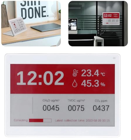 Cuifati 7,5-Zoll-E-Paper-Display, Kabelloser Bluetooth-EInk-Bildschirm in 3 Farben, Bearbeitung per APP, Integrierter 4000-mAh, E-Ink-Display, Geeignet für Büros, Bibliotheken,
