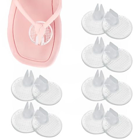 RAMGLYO 6 Paar Zehenschutz Flip Flop Silikon Gel Pad Schuheinlagen Zehen Protektor für Damen Herren
