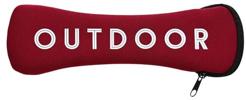GRÄWE Bestecktasche für Unterwegs, Rot, ideal für Picknick-Besteck, Besteck to go und Campingbesteck Sets, Tasche aus Neopren mit Reißverschluss, leer