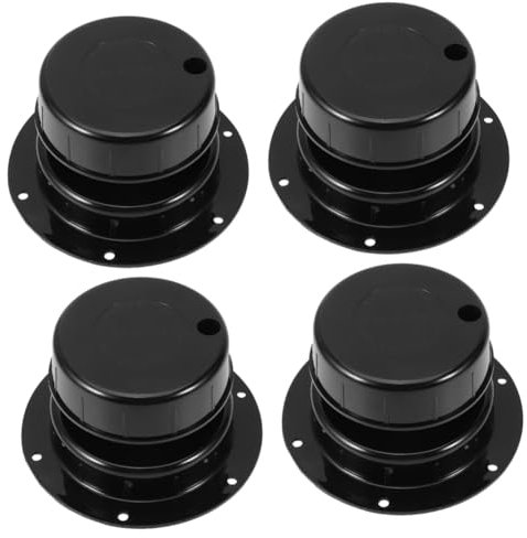 iplusmile 4 Stück Wohnmobilzubehör Rv-abwasserentlüftungskappe Für Das Dach Entlüftungskappen Für Wohnmobil-dachinstallationen Rv-entlüftungskappe Kanalentlüftungskappe Plastik Black