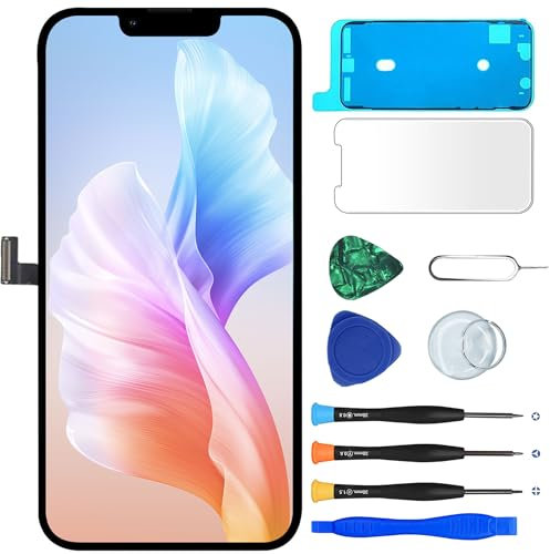 MP+ OLED Ersatzbildschirm für iPhone 13 Pro [OLED], [Full HD] [COF] 3D-Touch-Retina-Display, Digitizer mit Reparaturwerkzeug-Set und wasserdichtem Kleber
