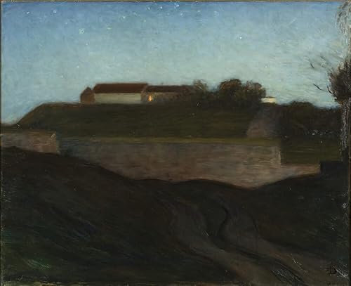HCOTZHPY Reproduktion Leinwanddruck Und Poster Wandkunst Bild Die festung von varberg von richard bergh Moderne Kunstdrucke für Wohnkultur 60x90cm
