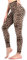Sanpetix Hohe Taille weiche Leggings Damen, Frauen Dehnbare Hose für Damen, Fitnessstudio Leopard LXL