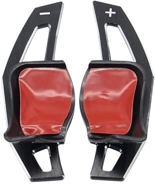 JiAnFacAI Palette del Cambio per VW Golf 6/R/GTI,Estensione del Cambio al Volante Dell'auto,Paddle Shifter Pala del Cambio al Volante,A-Black