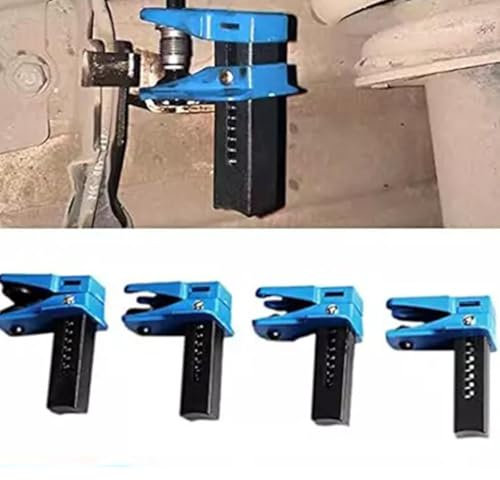 4 Pcs Vertical Oil Pipe Clamp, Auto Repair Tools Vertical Multiple Size Car Repair Maintenance Brake Nozzle Clip Auto Steel Line Stopper Kit Accessory Tool Auto Hose Clip