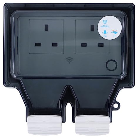 Outdoor Wifi Socket IP66 Voice Control Smart Outlet for Garden and Balcony PC ABS (SNW-2S)