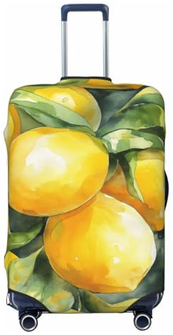 Woshuwo Watercolor Juicy Lemons Elastische Reisegepäck-Abdeckung, staubdicht, kratzfest, passend für 55,9 - 61 cm