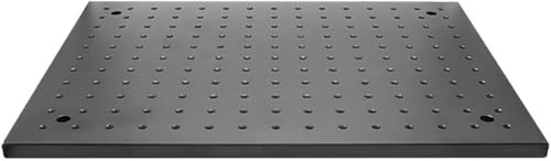 1Pcs Precision Optical Breadboard, Anodized Black Aluminum Alloy Perforated Optical Plate Workbench for Lab & Optical Experiments 300x400x13