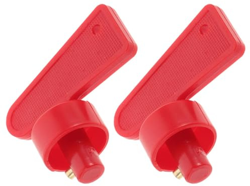 SHINEOFI Lot De 2 Interrupteurs De Coupure De Batterie 12V Avec Clés Déconnexion Pour Voiture Bateau Camping-Car Camion Et Véhicule Utilitaire Léger Installation Facile