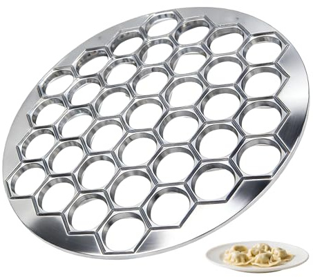 Dumplings Ravioli Mold,37 Löcher Pelmeni Maker,Pelmeni Form | Hochwertige Aluminiumlegierung,Manti Form,Dumpling Maker,Ideal Für Ravioli,Knödel,Kuchen,Wan Tans Und Topfaufkleber