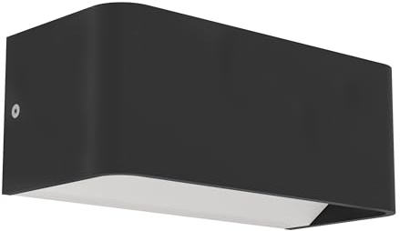 EGLO connect.z LED Wandlampe außen Sania-z, Smart Home Außenlampe | App und Sprachsteuerung Alexa, Outdoor Wandleuchte aus Kunststoff in Schwarz, IP55, warmweiß-kaltweiß, RGB