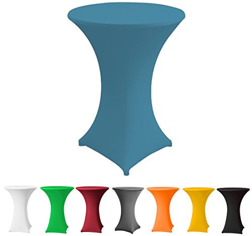 Babat Stehtischhusse Stretch in Farbe türkis und Durchmesser 80-85 für Bistrotisch/Stehtisch