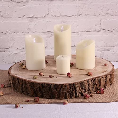 Large Natural Wood Log Slice Tree Bark Wedding Table Centerpiece Cake Stand (XXL 38-47cms)