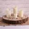Large Natural Wood Log Slice Tree Bark Wedding Table Centerpiece Cake Stand (XXL 38-47cms)