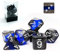 Bescon Polygonal Würfel Spielwürfel Mineralische Steine GEM Vines D&D Dice Set of 7,RPG - Rollenspiel Polyedrische Dice 7pcs Set of Sapphire