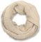 styleBREAKER Unisex Strick Loop Schal mit Patentmuster, Uni Feinstrick Schlauchschal, Winter Strickschal 01018152, Farbe:Beige