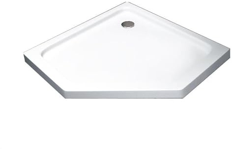 Glaszentrum Hagen - 100x100x5cm - 5eck - Duschtasse - Duschwanne - Extra Flach - Extra Verstärkt - Sanitäracryl
