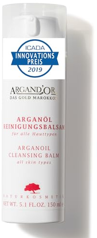 ARGAND'OR Arganöl Reinigungsbalsam 150ml ICADA INNOVATIONSPREIS Sanfte Gesichtsreinigung Entfernt Schmutz und Make-Up schonend Vegan Bio Naturkosmetik