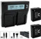 2X SK Akku Ersatz für Panasonic DMW-BLC12 / DMW-BLC12E 1100mAh + LCD Dual Charger für Lumix DMC-G6 G7 GX8 G70 G81 G85 FZ2000 FZ2500 / DMW BLC12 BLC12E