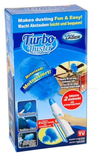 Plumero eléctrico Turbo Duster 2 plumeros barra de extensión