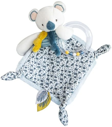 Doudou et Compagnie DC3666 Koala - Doudou con sonajero (22 cm), Color Azul