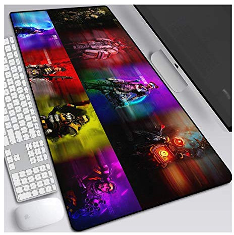 ITBT Apex Legend 900x400mm Tapis de Souris XXL Multifonction Gaming Mousepad XXL Grand sous Main, Anime Souris 3mm Bureau Anti-Glissant Surface Texturée pour Ordinateur, G