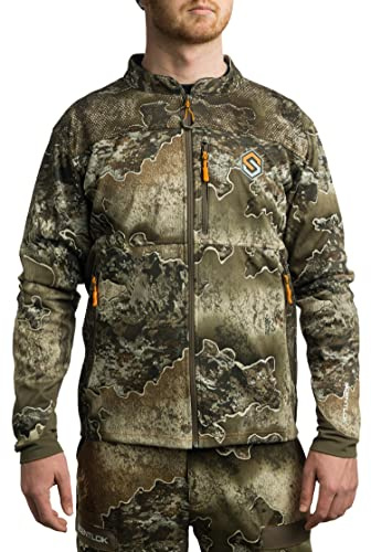 ScentLok Camo Hunting Jacket for Men - Savanna Aero Crosshair Lightweight Gear (Realtree Excape, Large)