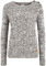 OXMO OXPhia Damen Strickpullover Grobstrick Pullover mit Rundhals-Ausschnitt 100% Baumwolle Regular fit, Größe:2XL, Farbe:Coffee BEA (795973)