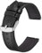 BISONSTRAP Leder Uhrenarmband, Schnellwechsel Armband für Herren und Frauen - 18mm, Schwarz