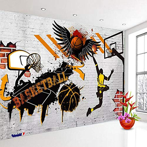 Custom 3D Wall Murals Wallpaper Basketball Poster Photo Background Wallpaper for Bedroom Walls Mural Papel De Parede-150 * 105cm