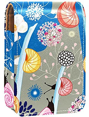 Snail On Twigs Lipgloss Halter Lippenstift Etui Tragbare Make-up Tasche Reise Lippenstift Organizer Etui Mit Spiegel Mini Lippenstift Aufbewahrungsbox Für Frauen