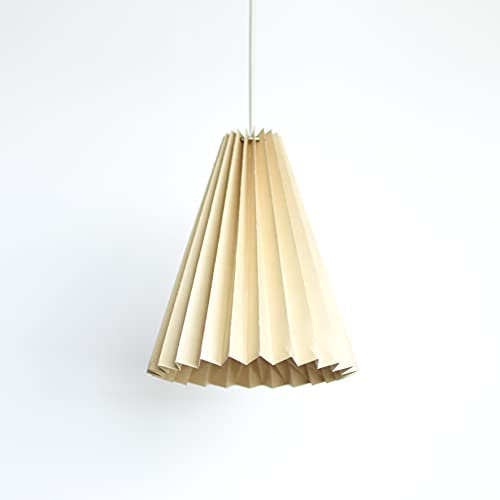 Brownfolds Origami-Lampenschirm aus beigefarbenem Papier; TIPI Mini-Einzelpackung