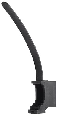 ELEKTROPLAST 100x Verstellbare Kabelbinder, Kabelhalter mit Schraubsockel, Lange 80mm, Schwarz, 100 Stück