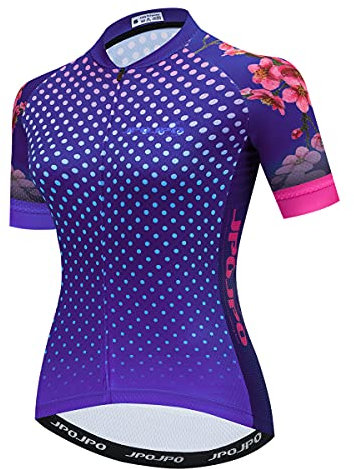 Hotlion Radtrikot für Damen, Sommer, Rennradjacken, kurzärmelig, MTB-Trikot, Cu0098, XL