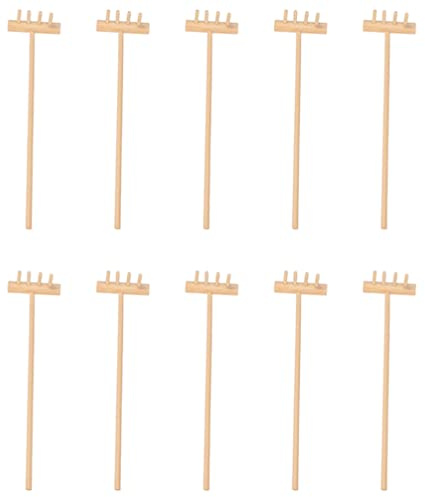 DOITOOL Mini Zen Garden Tool Rake Set, 10Pcs Zen Garden Sand Rake Tool, Meditation Feng Shui Decor Zen Garden Accessories for DIY Home Office Tabletop Decor