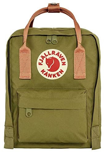 Fjallraven Unisex Kånken Mini Sports backpack, Foliage Green-peach Sand, Einheitsgröße