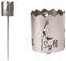 Novaliv Gartenfackel für draußen Motiv Sylt - Rost Lampe Gartenbeleuchtung- Holzspäne mit Wachs - Schwedenfackel Pelletfackel Feuersäule Flammschalen Wachsfackel Gartenleuchte