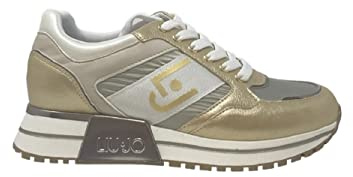 Liu Jo Femme Chaussures Sneakers Kiss 06 4F2777Tx281, Or clair, 36 EU