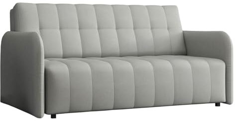 Mirjan24 Sofa Viva Grand IV mit Schlaffunktion, Vier Sitzer Schlafsofa mit Bettkasten, Polstersofa, Farbauswahl Bettsofa/Couch, Sofagarnitur (Paros 5)
