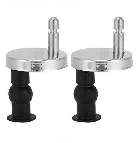 Leftwei Pernos Universales para Bisagras de Asientos de Inodoros, Tornillos para Pernos de Bisagras de Asientos de Inodoros, Tuercas Superiores de Goma Expandibles Fijaciones de Tornillos Accesorios