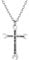 Flongo Unisex Cross Necklace, Wrench Cross Pendant Necklace for Women and Men, I CAN DO All Things Titanium Steel Necklace, Classic Amulet Necklace Women’s Men’s Jewelry Gift, 22 Inch Chain