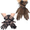 Liitata 2 Paar Kurze Spitze Handschuhe Blumenspitzen Handschuhe Netz Mesh Handschuhe Retro Opera Party Handschuhe für Hochzeit Halloween Maskerade Karneval Thema Party - Schwarz Stil 2
