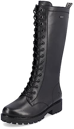 Remonte Donna Stivali D0W70, Signora Stivali Invernali,Soletta Removibile,Idrorepellente,remonteTEX,Stivali Invernali,Tex,Schwarz,42 EU / 8 UK