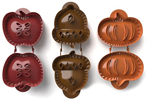 Herbst-Handkuchenformen, Mini-Teigpresse, Werkzeug, Taschen-Kuchenformen, Kürbisse, Eichel für Küche, Backen, Kuchen, Fleisch, Kuchen