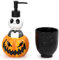 Jay Franco Disney Nightmare Before Christmas Badezimmer-Seifenspender-Set – 2-teiliges Schwarz-Weiß-Kollektion, inklusive Lotionspumpe aus Harz und Becher – Badezimmer-Dekor