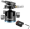 SIRUI 40mm Low Profile Ball Head KS-40, 360° Double Panoramic Aluminium Alloy Tripod Head for Camera, Camcorder, Professional Heavy Duty Ball Head for Tripod, Monopod, Camera Slider, Max Load 25KG