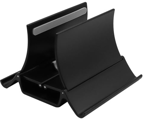 Sarini Soporte Vertical para computadora portátil Rango de sujeción con Bloqueo por Gravedad automático Vertical 0-38 mm para MacBook Air/Pro DELL Lenovo Thinkpad Notebook iPad Laptop