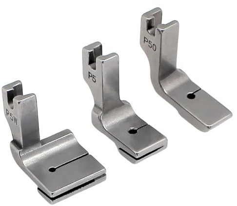 Povxlum 3PCS Pied Presseur Plissé/Froncé P5 P50 P5W pour Machine à Coudre Industrielle, Finition Soignée